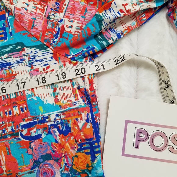 Peck & Peck abstract graphic print Italian Seaside top tunic XLP Italy travel - Picture 5 of 8
